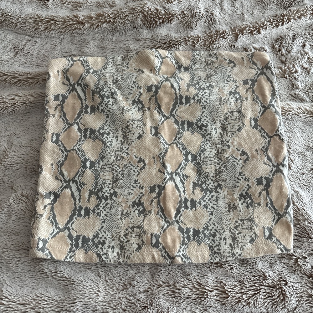 Snake Print Mini Skirt
